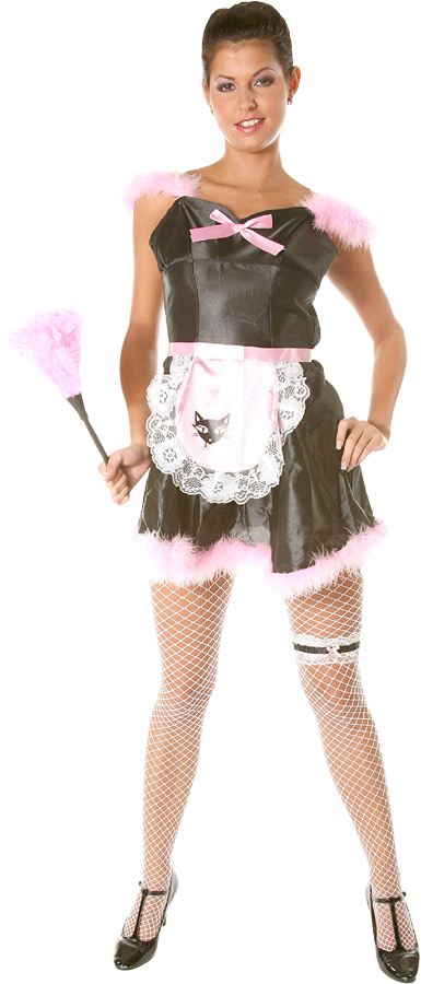 Lucky Horny maid istripper model