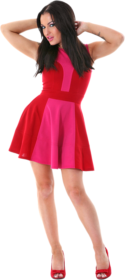 Star Lady In Red istripper model
